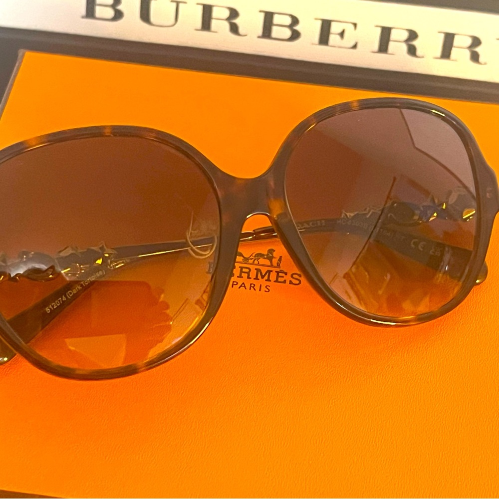 NWT Coach Dark Tortoise Sunglasses MSRP $196.00